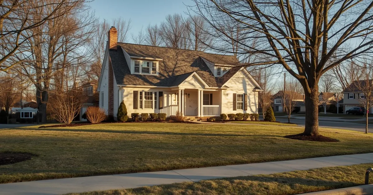 Knoxville home in early winter sunlight representing the 2026 housing market forecast.
